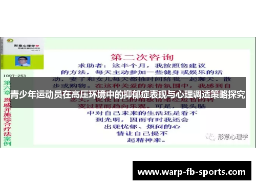 青少年运动员在高压环境中的抑郁症表现与心理调适策略探究 青少年运动员在高压环境中的抑郁症表现与心理调适策略探究